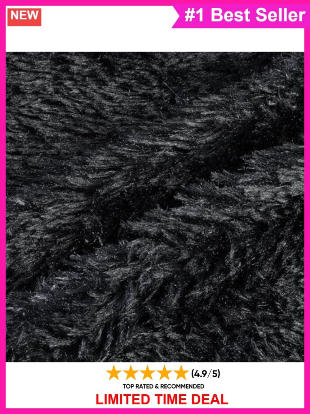 Shaggy Faux Fur Fabric 36x60 Inch for DIY Sewing Crafts